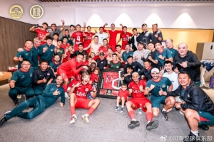 河南俱乐部酒祖杜康2-0北京国安 钟义浩百场建功、卡多索点射